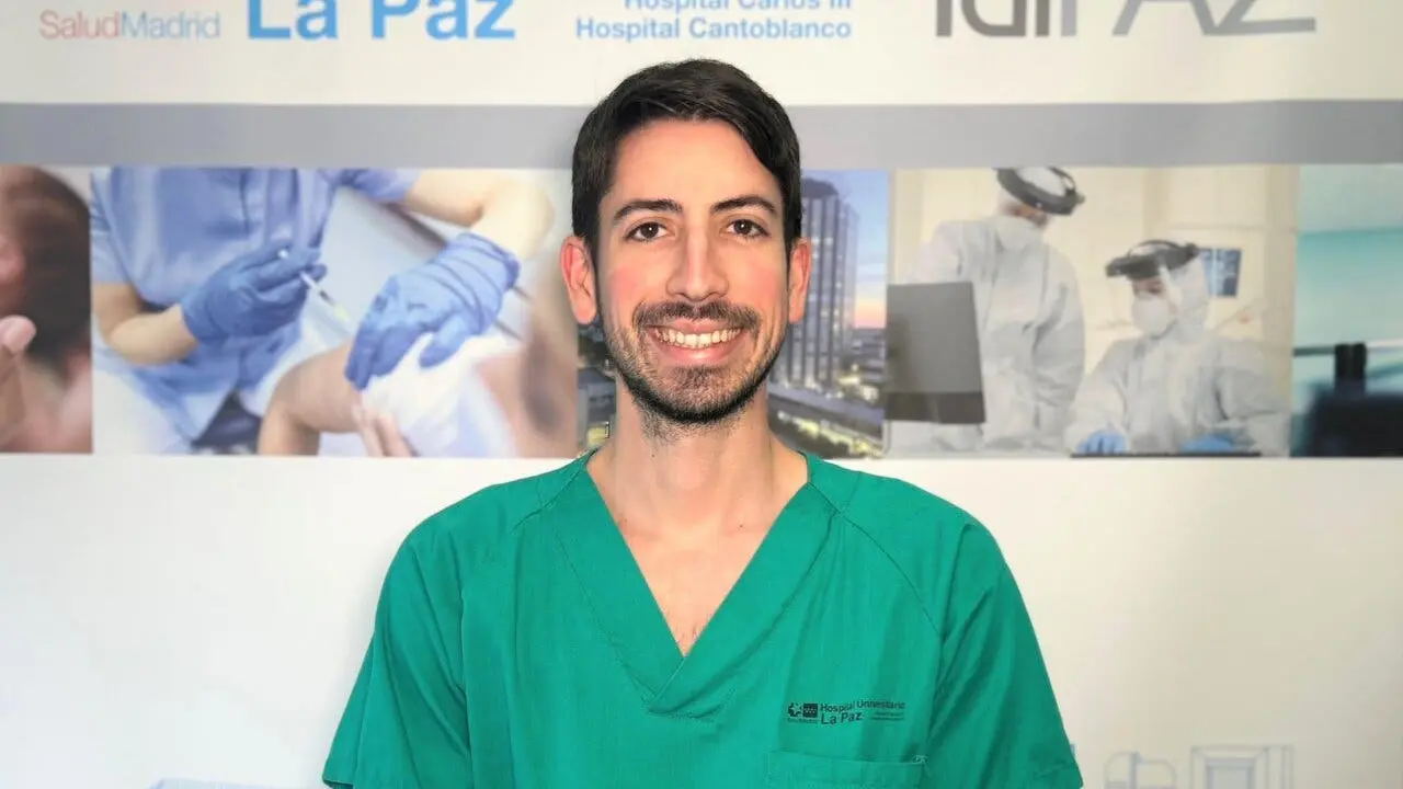 El cardi&oacute;logo Jes&uacute;s Salda&ntilde;a en el Hospital Universitario La Paz.