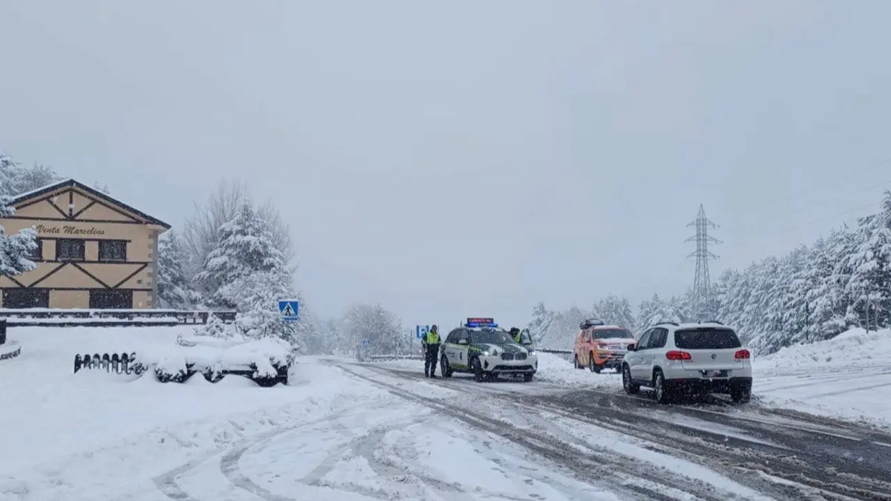 La sierra de Madrid se encuentra en aviso amarillo por nevadas. Se prev&eacute;n acumulaciones significativas.