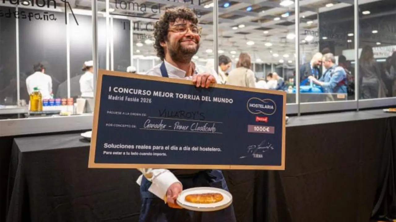 Mart&iacute;n Mart&iacute;nez Villamor gana el Campeonato a la Mejor Torrija del mundo en Madrid Fusi&oacute;n.