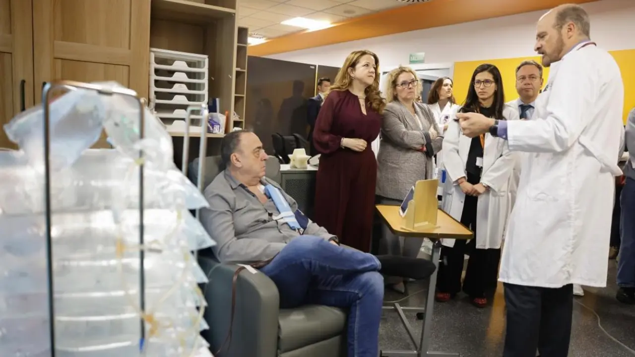 La consejera de Sanidad, F&aacute;tima Matute, en la presentaci&oacute;n de la nueva unidad del Hospital Puerta de Hierro. COMUNIDAD DE MADRID