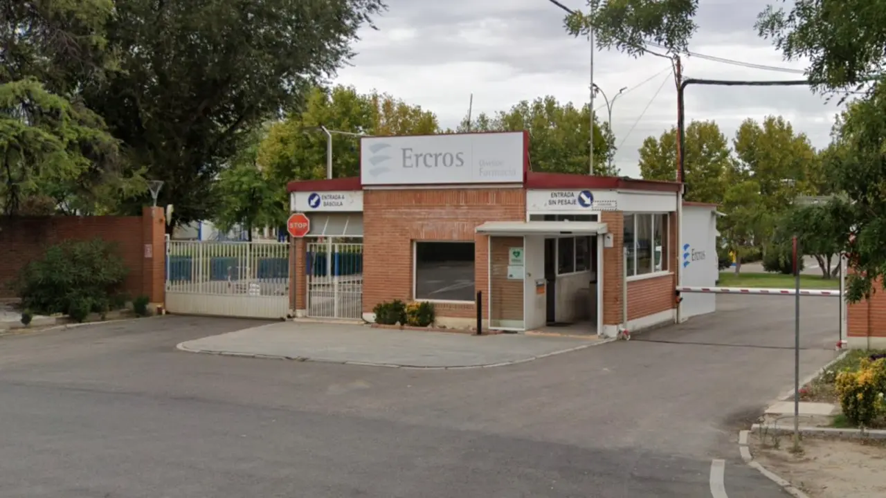 F&aacute;brica de Ercros en Aranjuez, donde se ha producido la explosi&oacute;n del tanque. GOOGLE MAPS