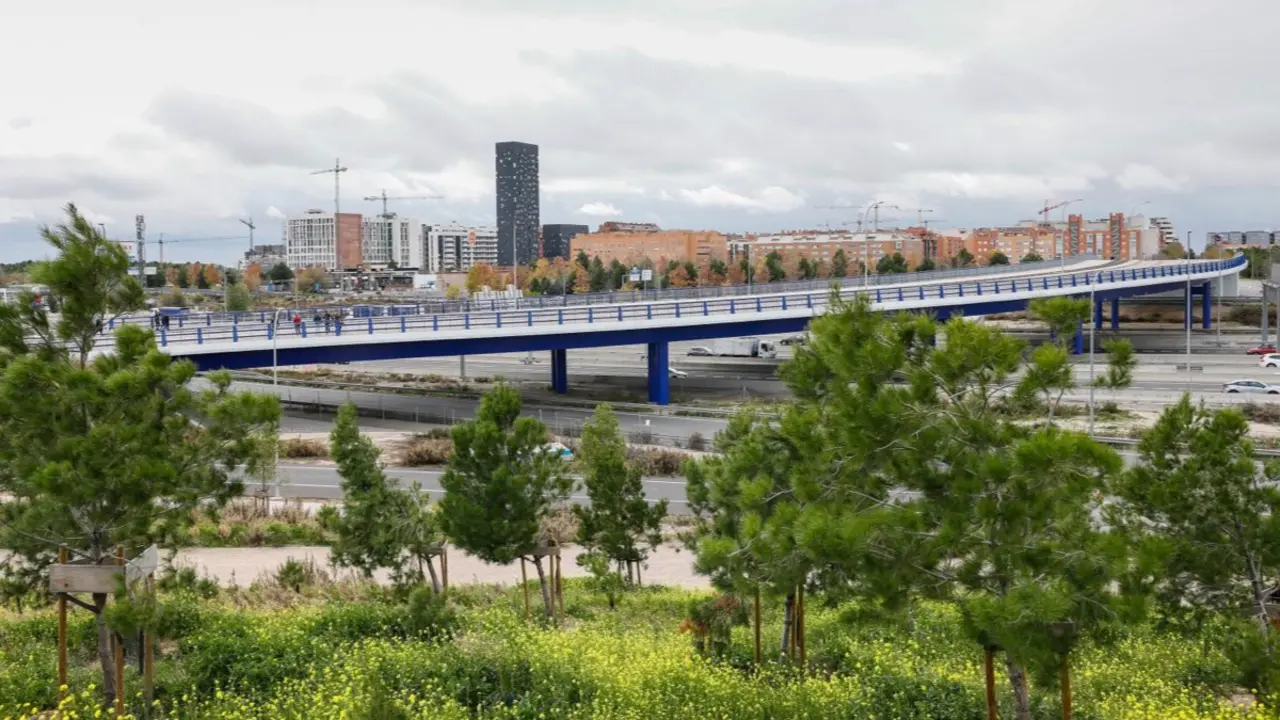 Vista del desarrollo de Los Berrocales, donde el Ayuntamiento prev&eacute; impulsar nuevas viviendas p&uacute;blicas. AYTO DE MADRID