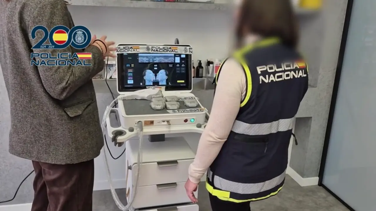 La m&aacute;quina intervenida por la Polic&iacute;a Nacional. POLIC&Iacute;A NACIONAL