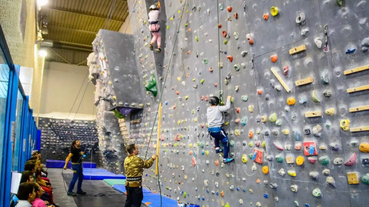 Actividad de escalada en el programa Puente Deportivo. AYUNTAMIENTO DE TORREJ&Oacute;N DE ARDOZ