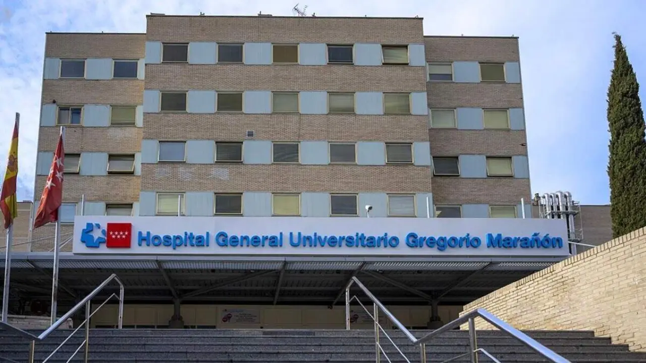 Entrada del Hospital General Universitario Gregorio Mara&ntilde;&oacute;n. COMUNIDAD DE MADRID