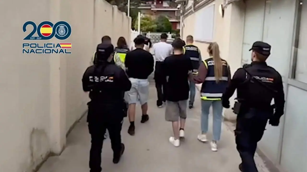 Los detenidos por la Polic&iacute;a Nacional. POLIC&Iacute;A NACIONAL