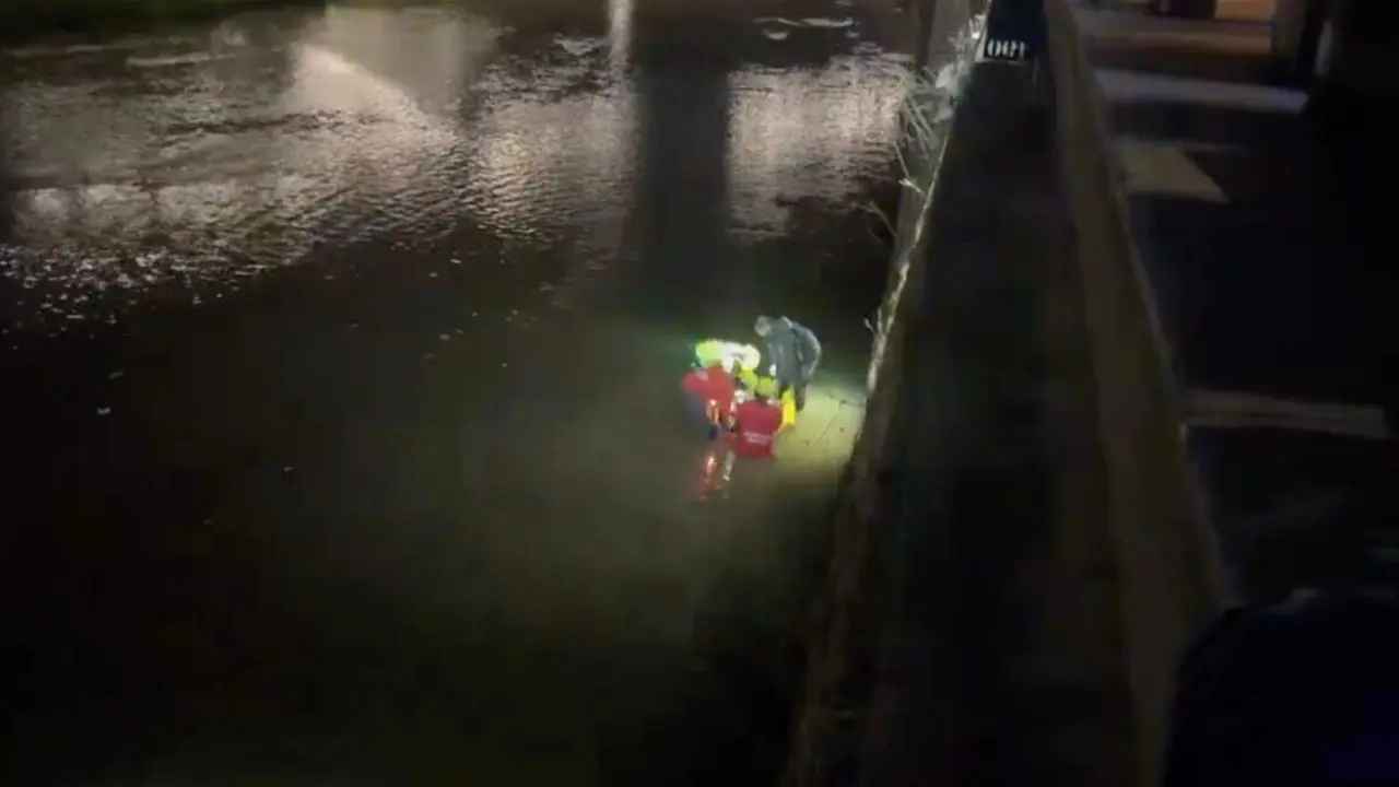 Imagen del rescate. EMERGENCIAS MADRID