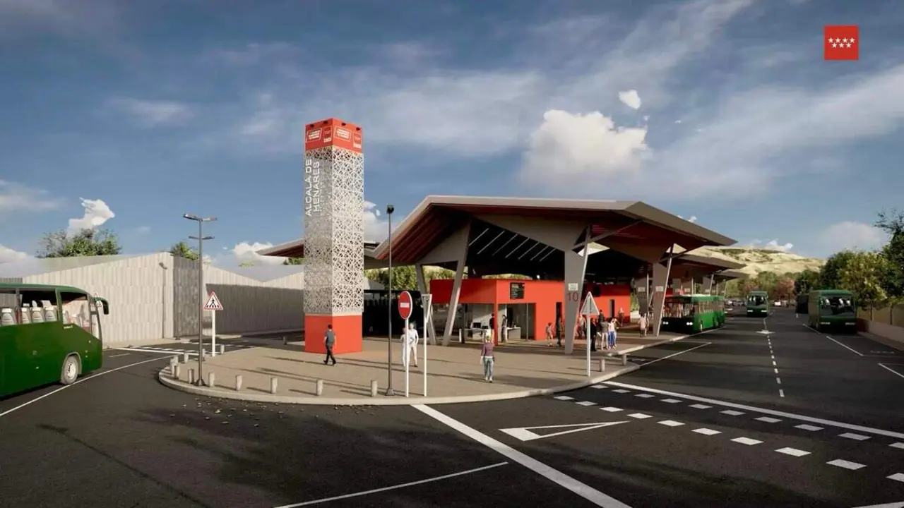 As&iacute; ser&aacute; la futura estaci&oacute;n de autobuses de Alcal&aacute; de Henares. COMUNIDAD DE MADRID