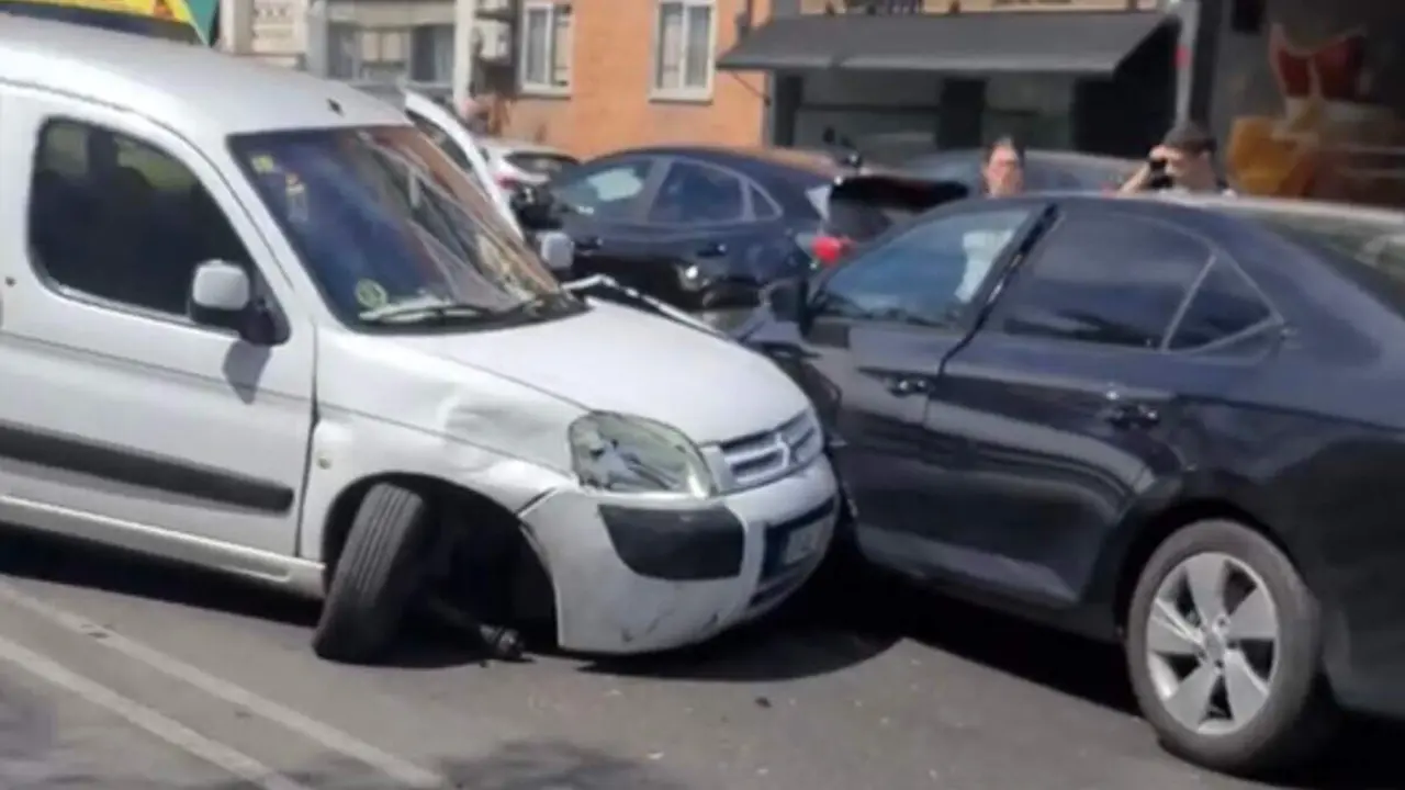 Accidente en la Carretera de Loeches de Torrej&oacute;n. Imagen cedida a MiraCorredor.