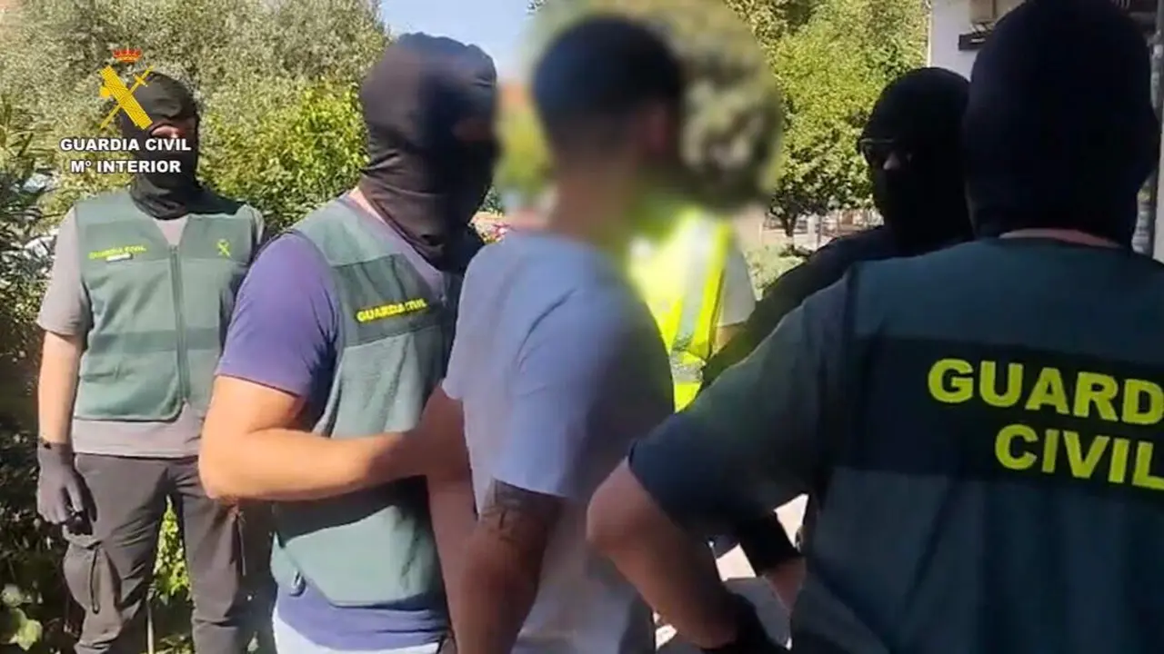 Uno de los detenidos en la operaci&oacute;n Plomba. GUARDIA CIVIL
