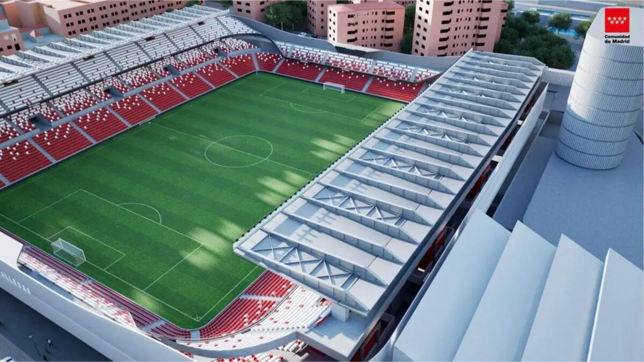 Propuesta de remodelaci&oacute;n del estadio de Vallecas. COMUNIDAD DE MADRID