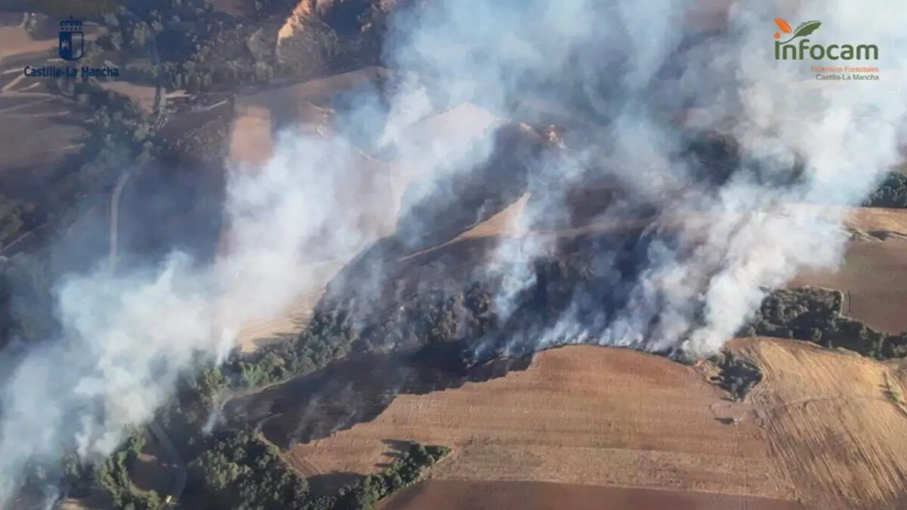 Imagen del incendio. INFOCAM