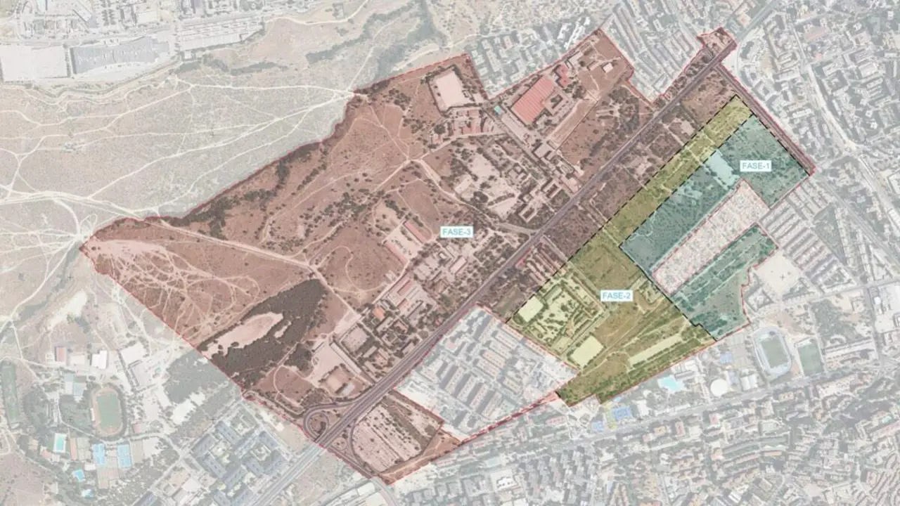 Plano del proyecto de urbanizaci&oacute;n de Campamento. AYTO. DE MADRID