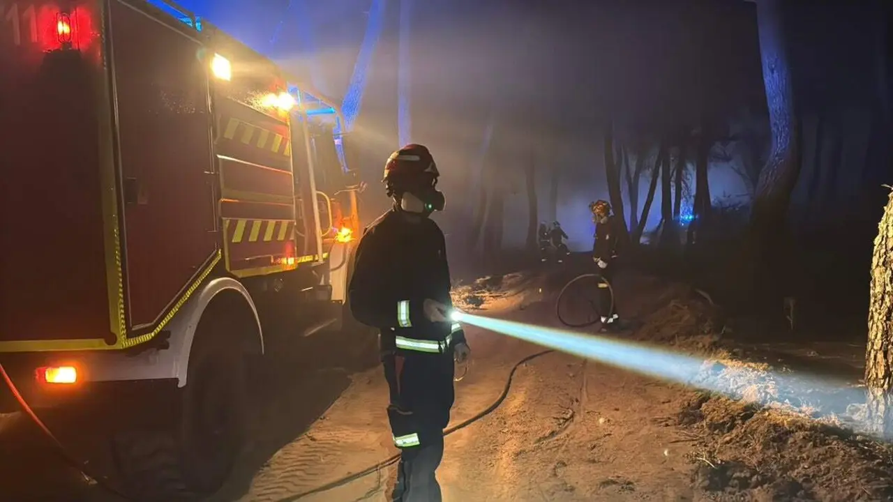 Imagen del incendio. 112 COMUNIDAD DE MADRID