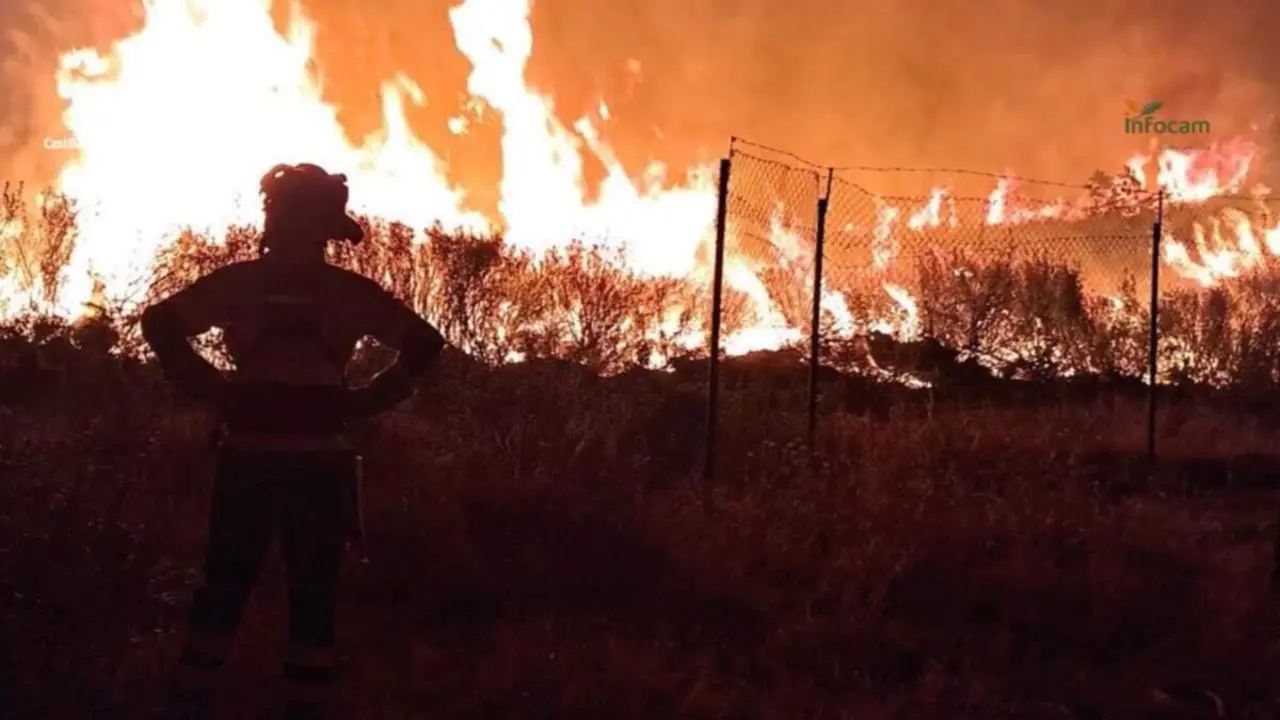 Incendio de La Mierla (Guadalajara). INFOCAM