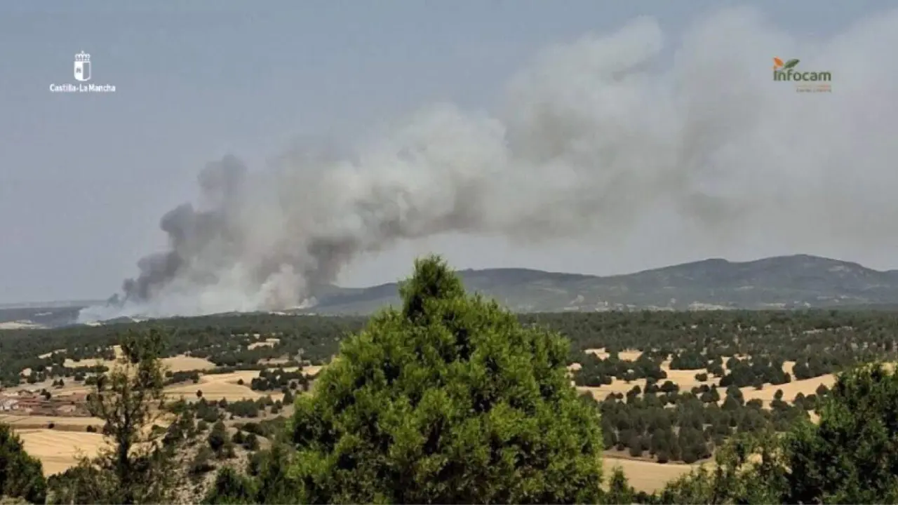 Incendio de Sales (Guadalajara). INFOCAM