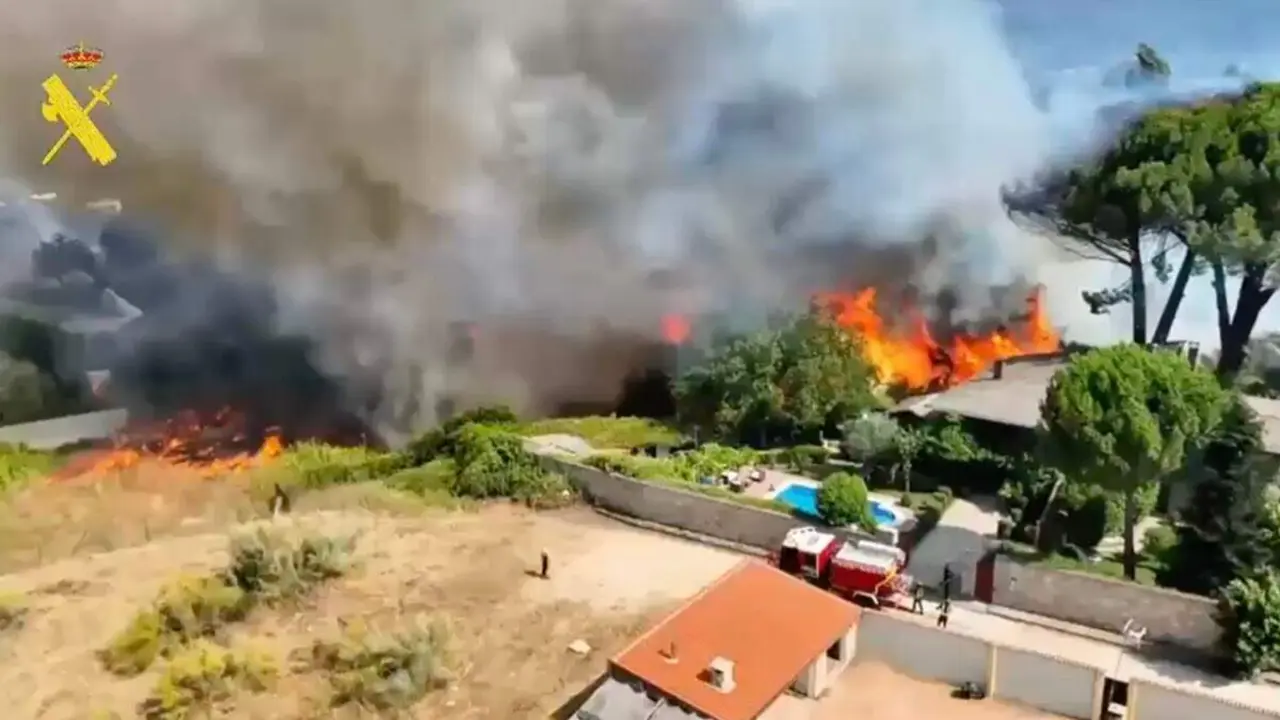 Incendios de Madrid y &Aacute;vila. GUARDIA CIVIL