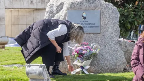 La alcaldesa de Guadalajara, Ana Guarinos, en el homenaje. AYUNTAMIENTO DE GUADALAJARA