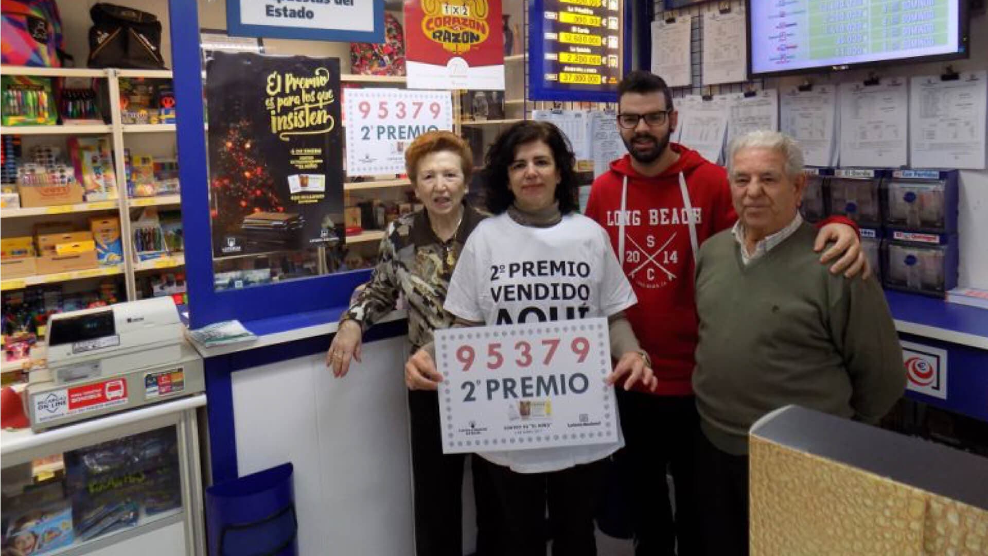 Los dueños de la Papelería de Marchamalo (Loterías).