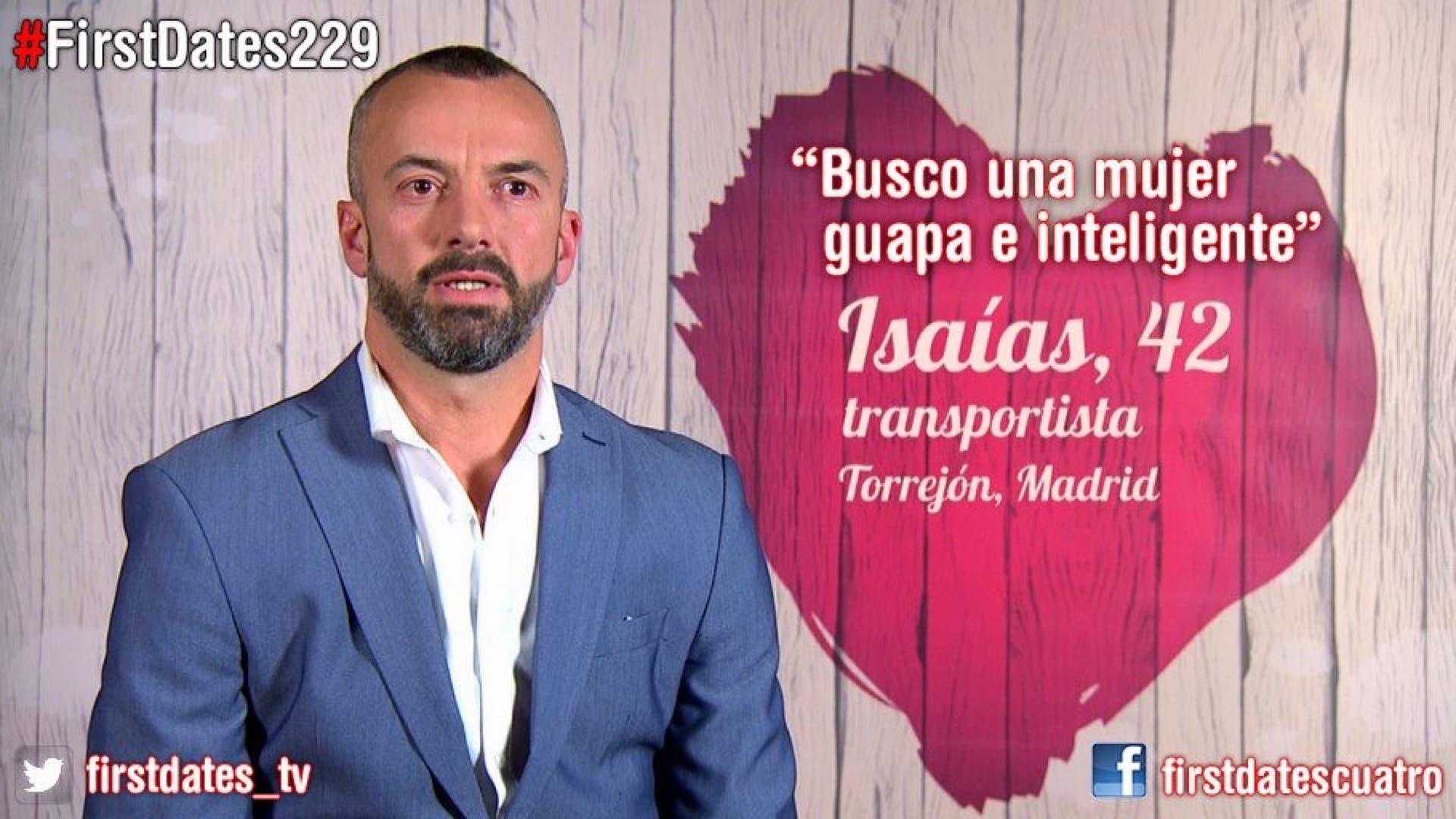 Isaías en First Dates (Cuatro).