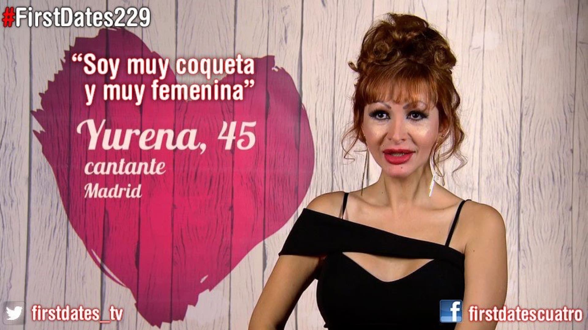 Yurena en First Dates (Cuatro).