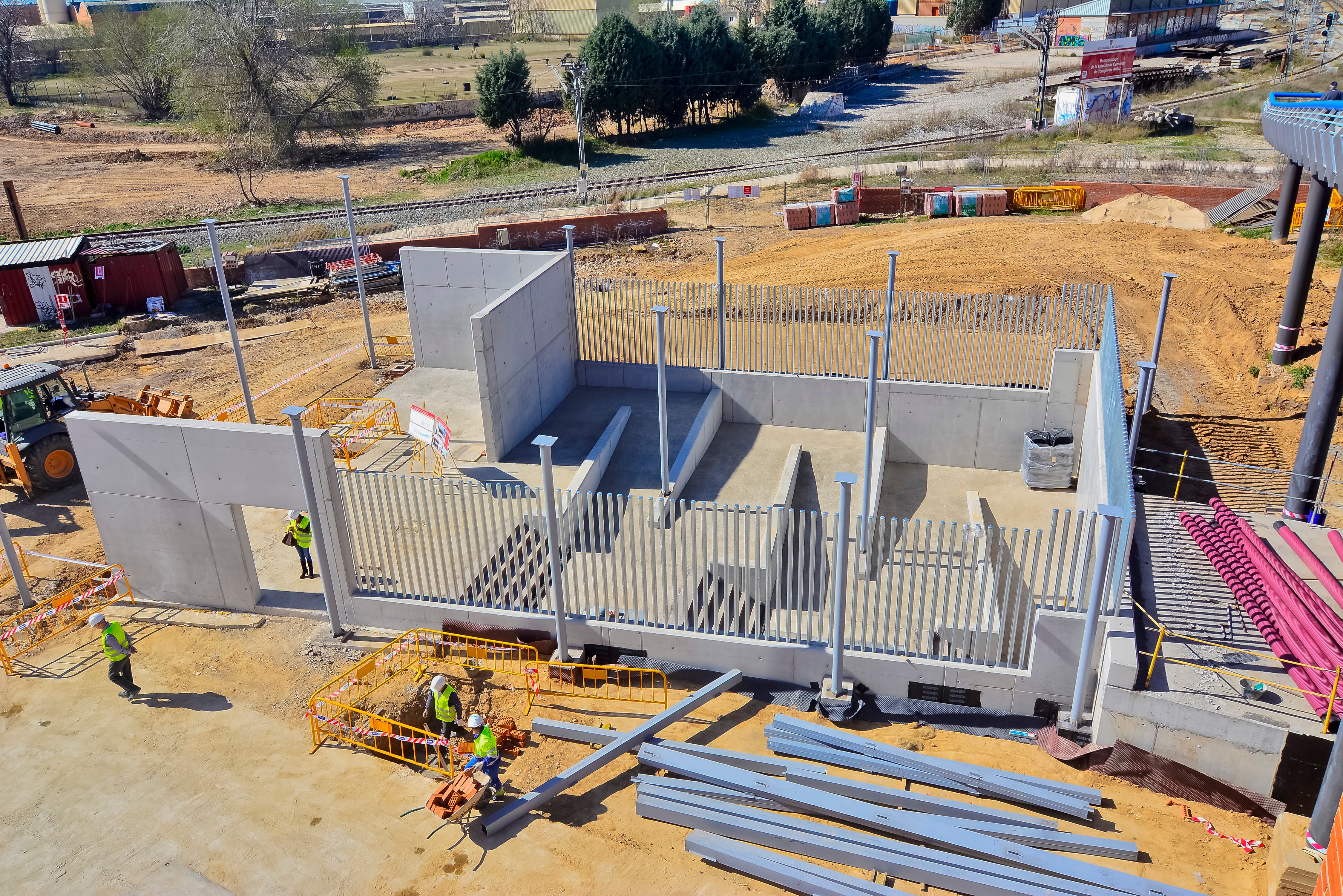 Vista de las obras (Ayto. Torrejón).