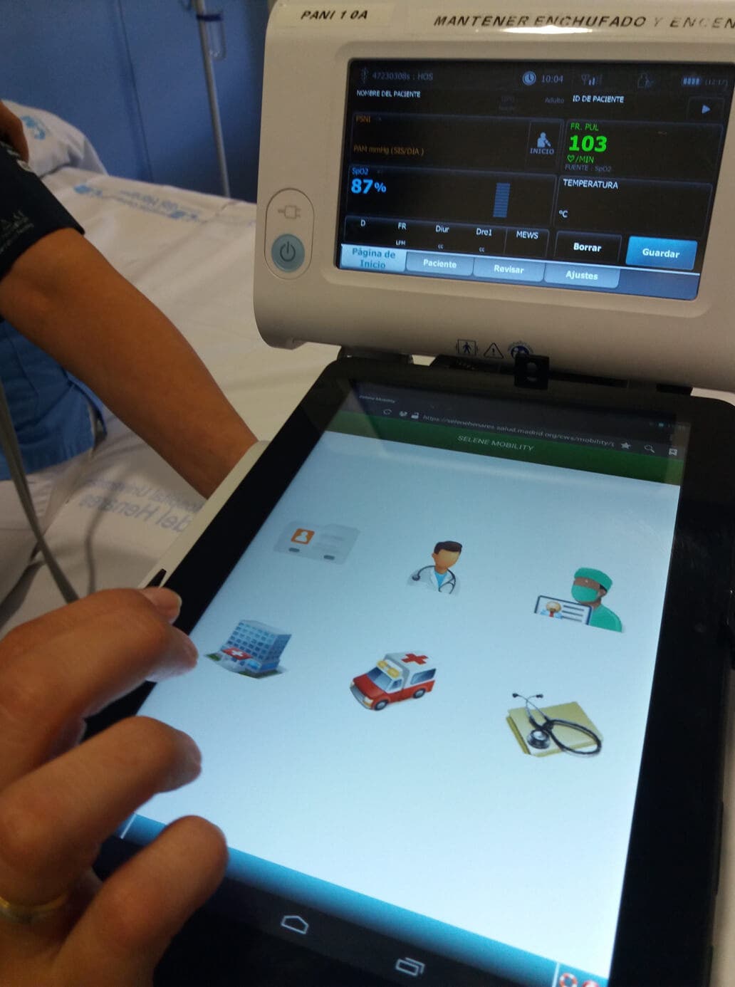 Sistema desarrollado por el Hospital del Henares. 