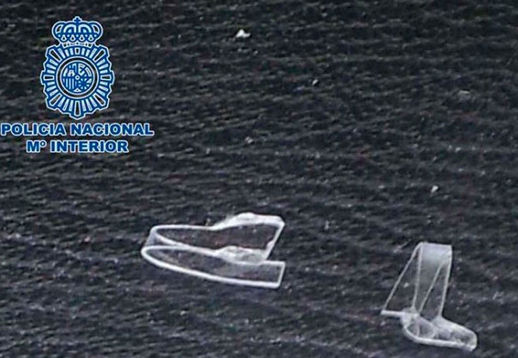 Uno de los plásticos que se utilizan para marcar viviendas. 