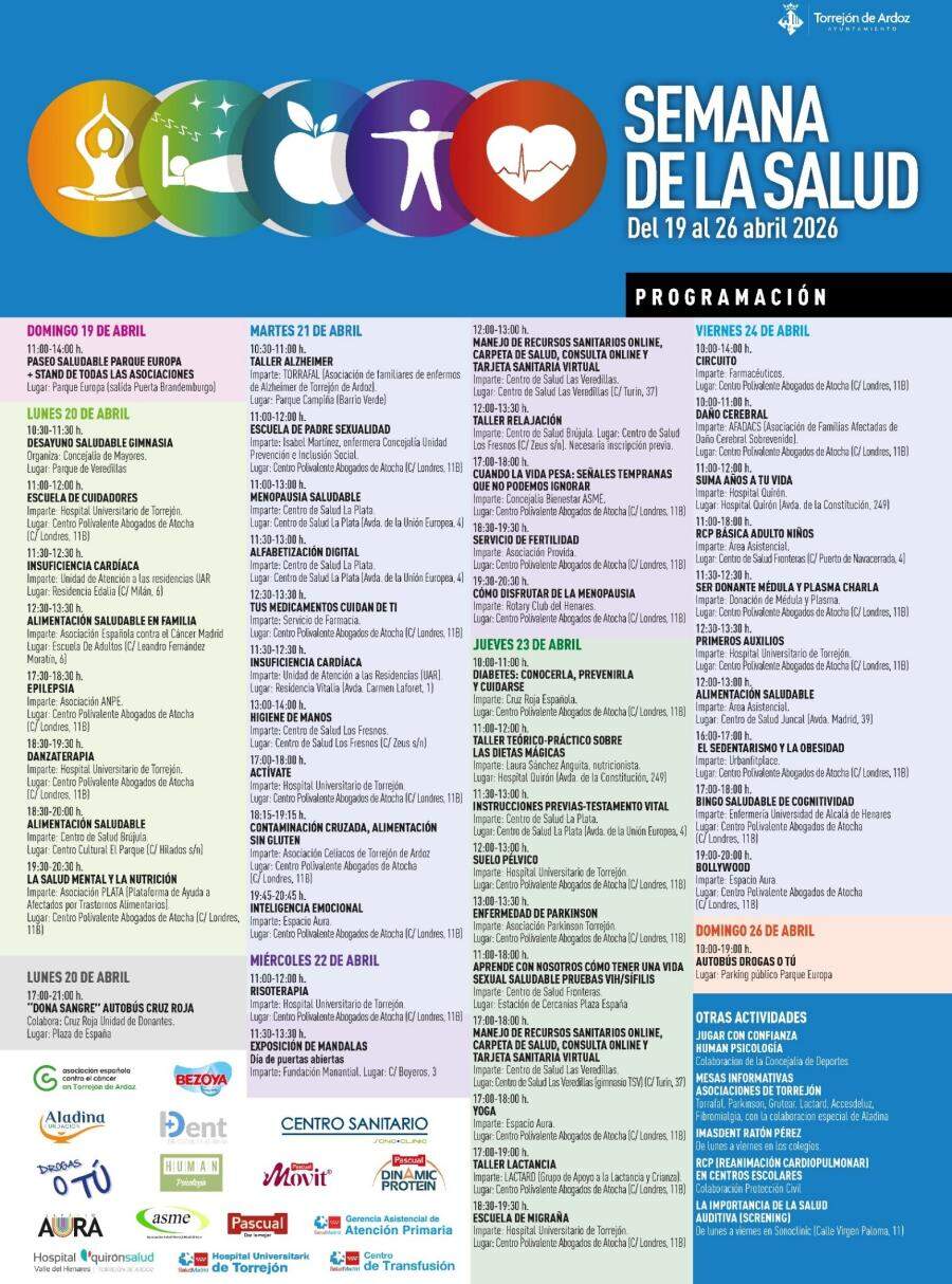 Programación de la Semana de la Salud 2026.