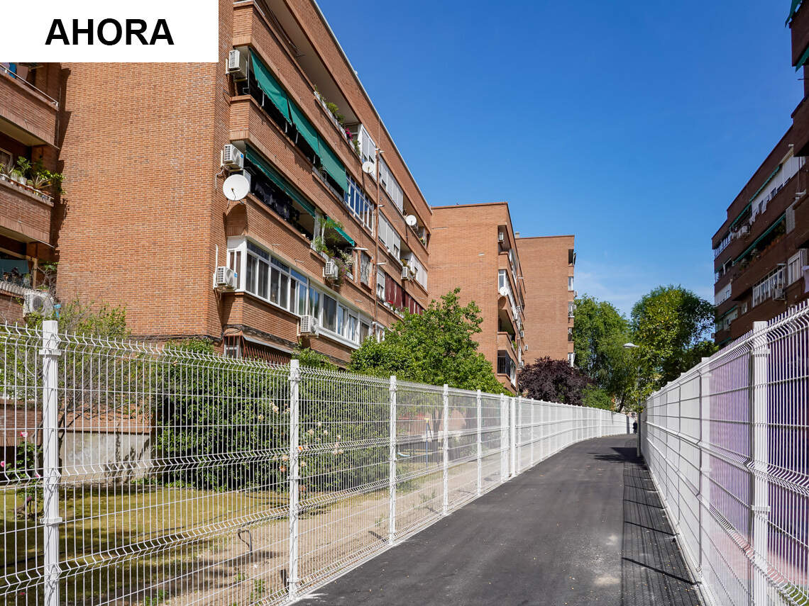 Nuevo paso de emergencia habilitado en la zona de Encina y Zarza. AYUNTAMIENTO DE TORREJÓN DE ARDOZ