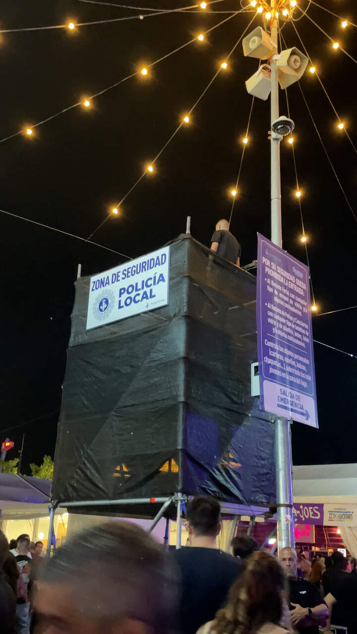 Torre de control policial en el Recinto Ferial. AYTO. DE TORREJÓN