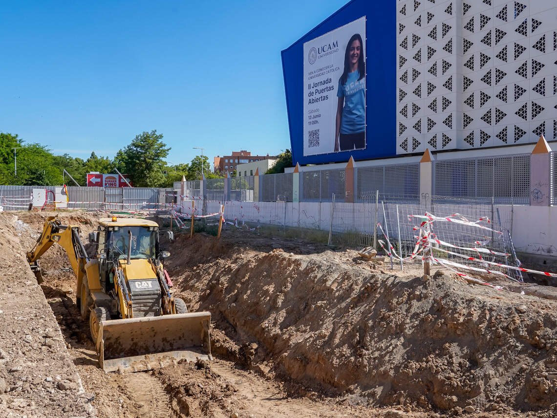 Trabajos de construcción del nuevo paso subterráneo. AYUNTAMIENTO DE TORREJÓN DE ARDOZ