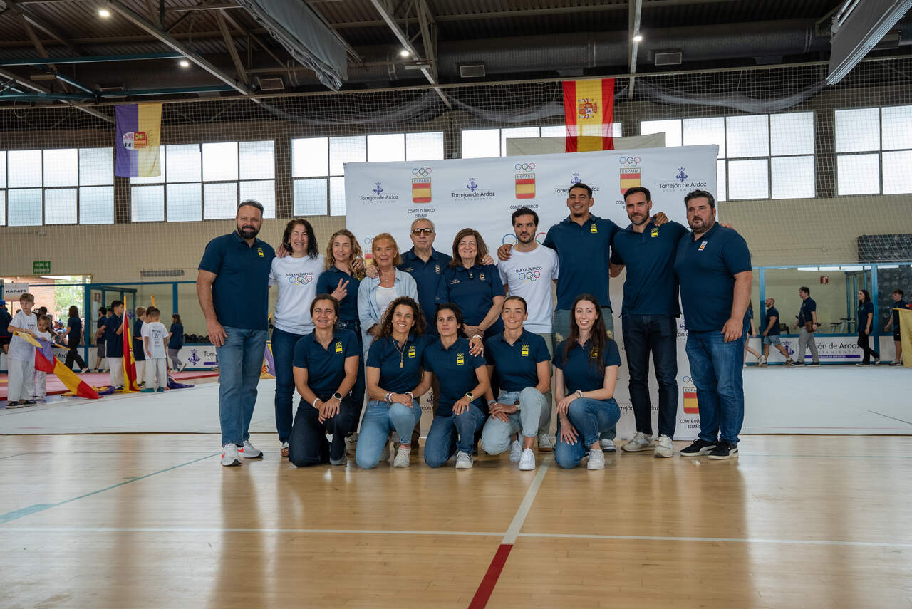 En el Día Olímpico participaron la presidenta y rectora de la UCAM, el presidente del COE, el alcalde de Torrejón y 8 olímpicos vinculados a la UCAM.