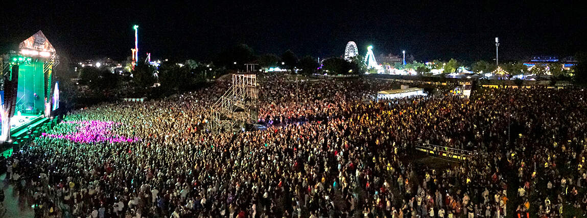 Miles de personas asistieron al concierto de Bonnie Tyler en las Fiestas Populares de Torrejón de Ardoz en 2024. AYTO. DE TORREJÓN