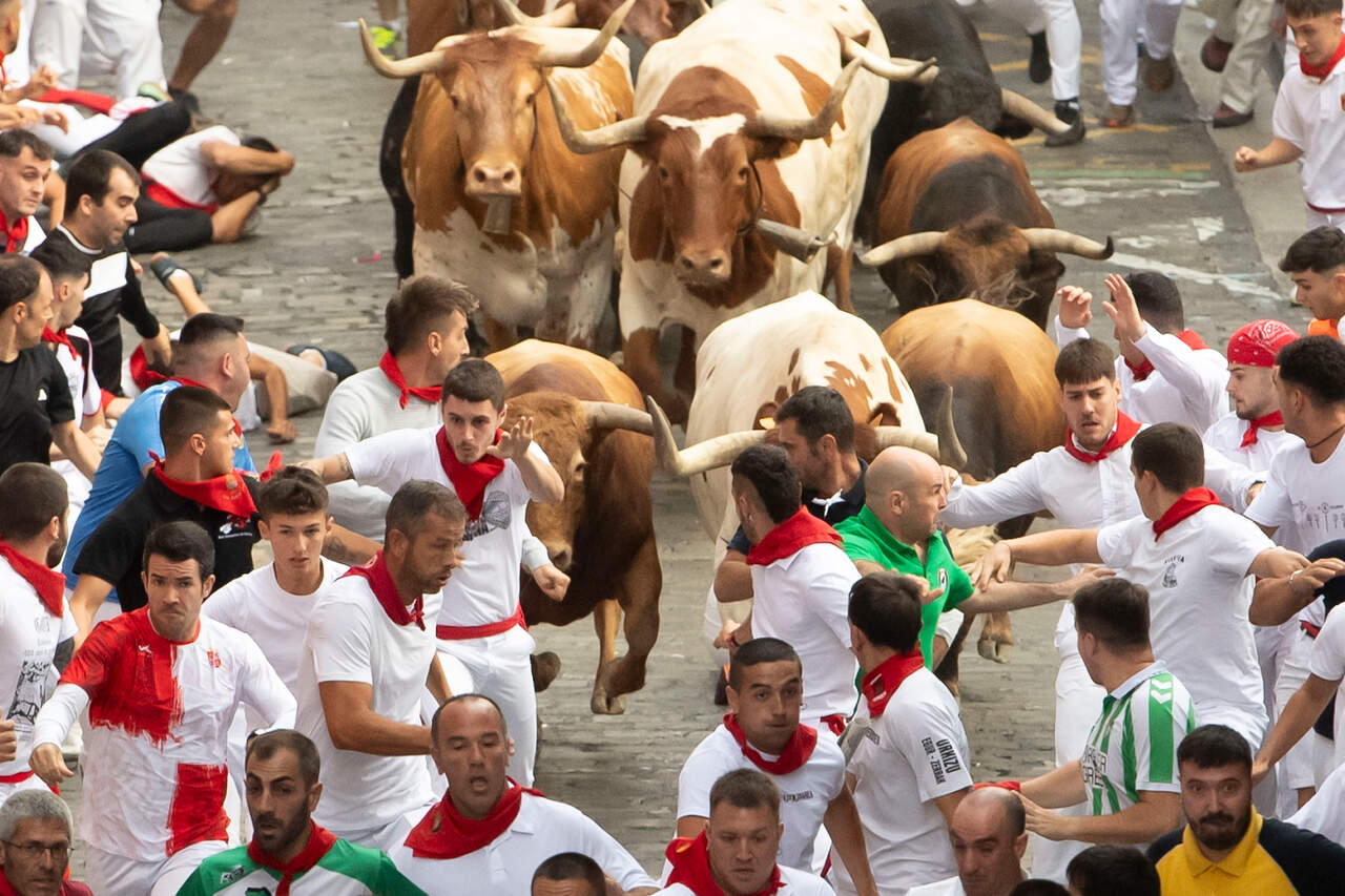 Sexto encierro de San Fermín 2026. AYTO. DE PAMPLONA