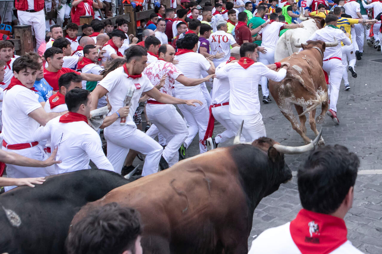 Sexto encierro de San Fermín 2026. AYTO. DE PAMPLONA
