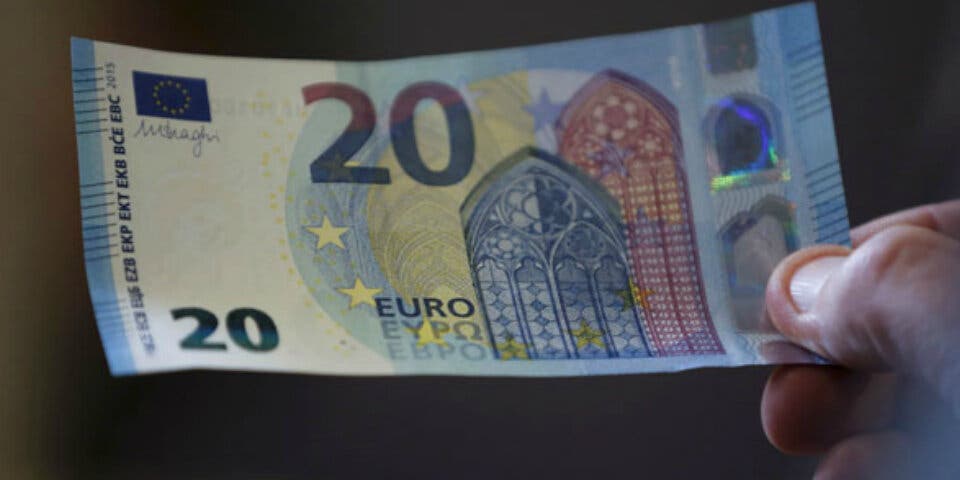 El nuevo billete de 20 euros entrará en circulación el miércoles