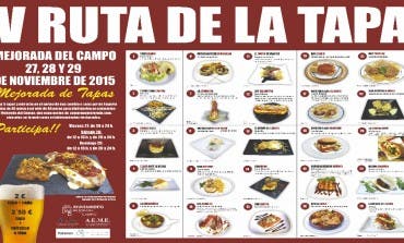 Mejorada celebra su V Ruta de la Tapa este fin de semana 