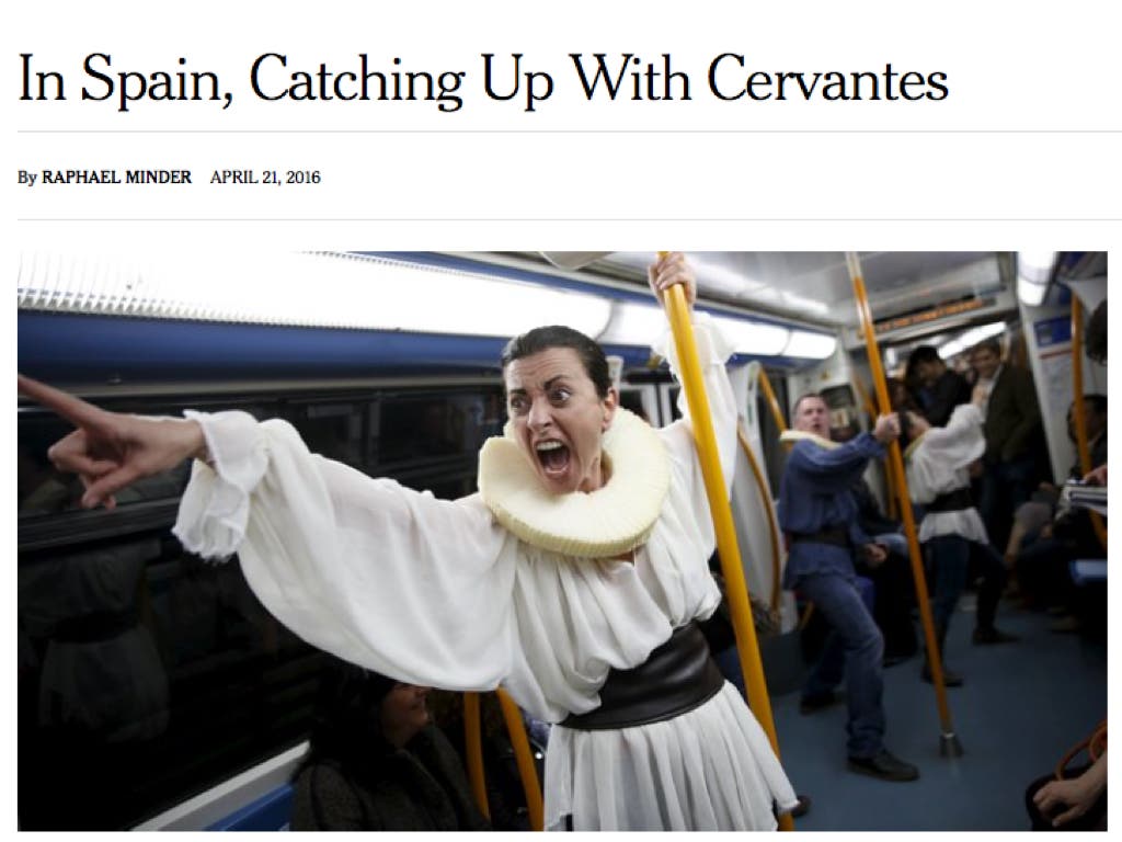 Duro artículo del New York Times: ¨España tiene una deuda con Cervantes¨