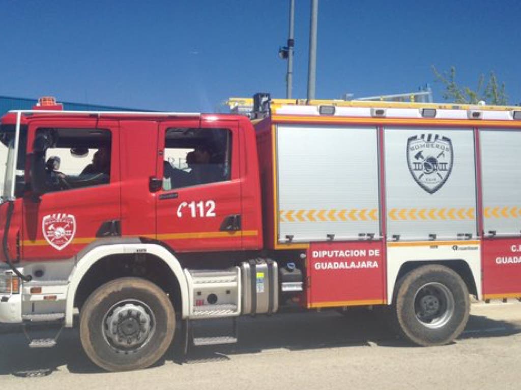 Incendio en una planta de reciclaje de neumáticos en Chiloeches