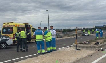 Dos muertos en accidente de moto junto a la Base de Torrejón