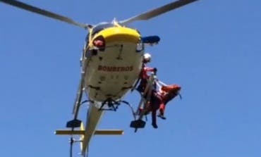 Rescatan a un anciano en un barranco del río Jarama. Llevaba más de un día desaparecido.