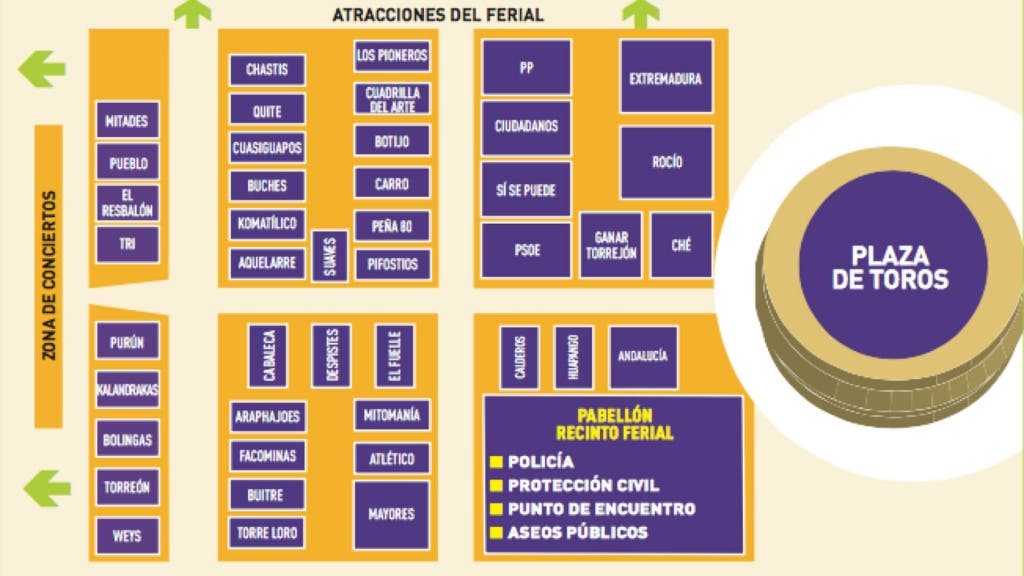 Plano de Peñas y Asociaciones. 