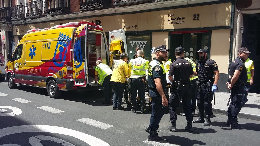 Una reyerta en un hostal del centro de Madrid deja dos heridos graves