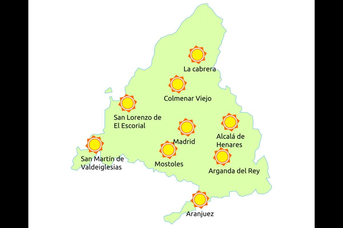 El tiempo para este sábado en la Comunidad de Madrid