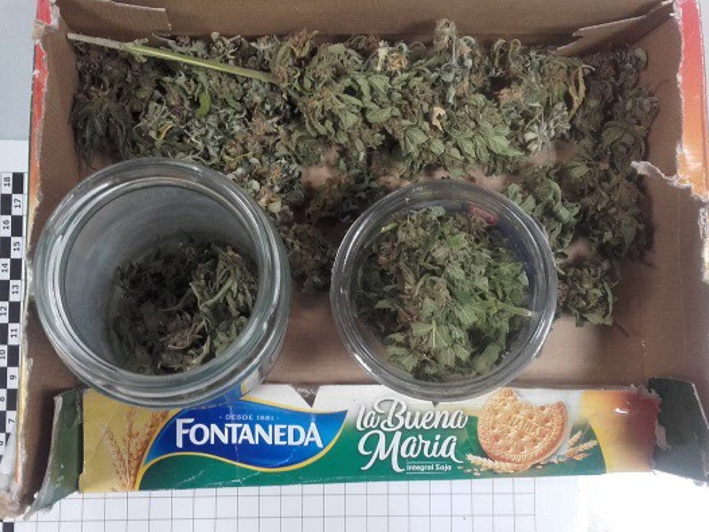 Incautan en Velilla 55 gramos de marihuana camuflados en una caja de galletas María