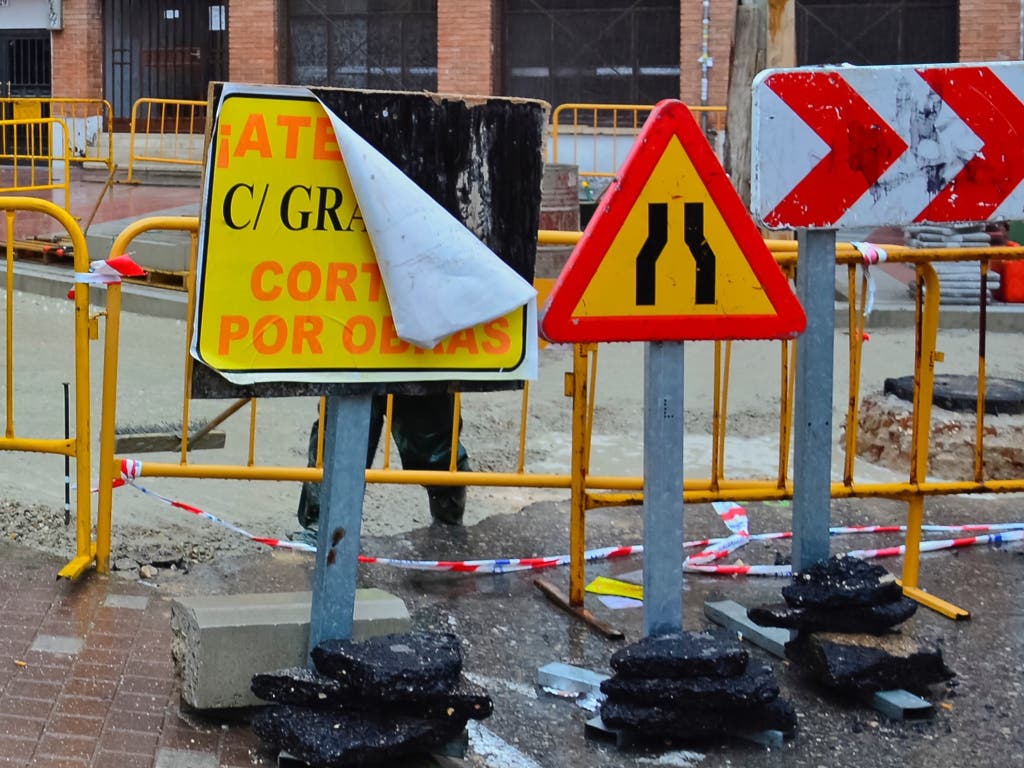 Las obras en las calles del centro de Torrejón entran en su fase final