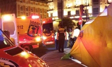 Heridos graves al chocar su moto contra una fuente en Madrid