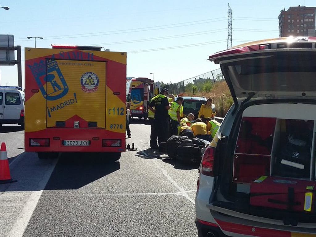 Fallece un joven de 28 años tras perder el control de su moto en la M30