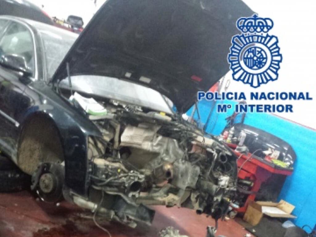 Localizado el motor de un coche robado en Coslada en una operación con 14 detenidos